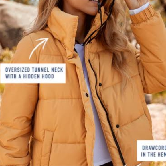 Cotton On Puffer Jacket in Mustard size XS - Picture 2 of 7